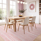 Nakagishi Pink Rugs for Bedroom Girls: 8x10 Washable Boho Large Neutral Cute - Image 6
