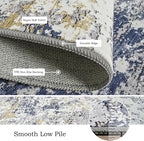 Toneed Abstract Area Rug Modern Washable Rug Soft Non Slip Rug Low Pile - Image 5