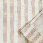 jinchan Tie Up Linen Textured Striped Bow Tie Curtain - Image 8