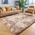 ONASAR Area Rugs for Bedroom Living Room, Fluffy Tie-Dye Beige 4x6 Indoor by ONASAR