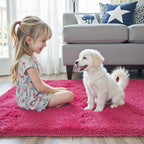 Rugs for Bedroom 4x6, Alfombras para Salas Shag Large Plush Soft Area Rug - Image 2