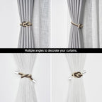 NICEEC 2 Pack Mini Magnetic Curtain Tiebacks Nordic Simple Style Drape Tie - Image 6