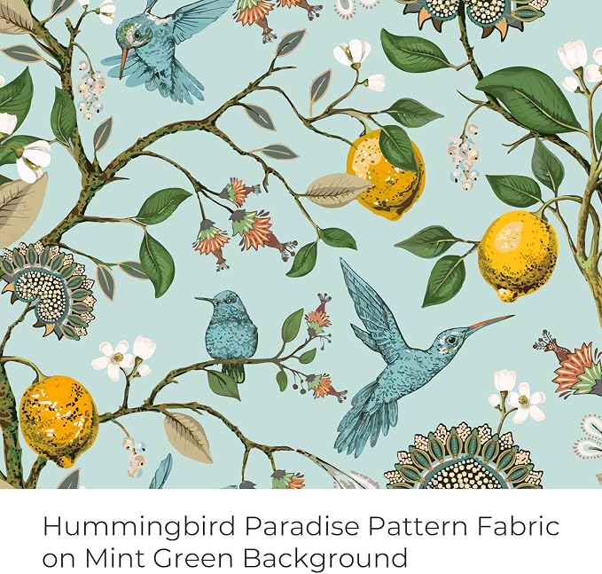 Topfinel Green Floral Curtains 84 Inches Long Vintage French Country Grommet - Image 2