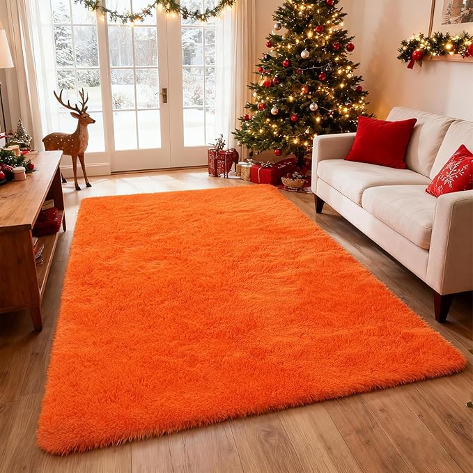 Boshengya 9X12 Large Area Rugs for Living Room Bedroom, Big Shag Rug for - Image 2