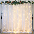 20ft x 12ft White Tulle Backdrop Curtain - Image 5