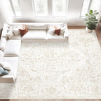 8x10 Area Rugs for Living Room: Washable Rug Vintage Large Rugs Soft Non Slip by MXSANYOORUG