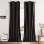 Guken 100% Blackout Curtains 84 Inch Length 2 Panels Set by Guken