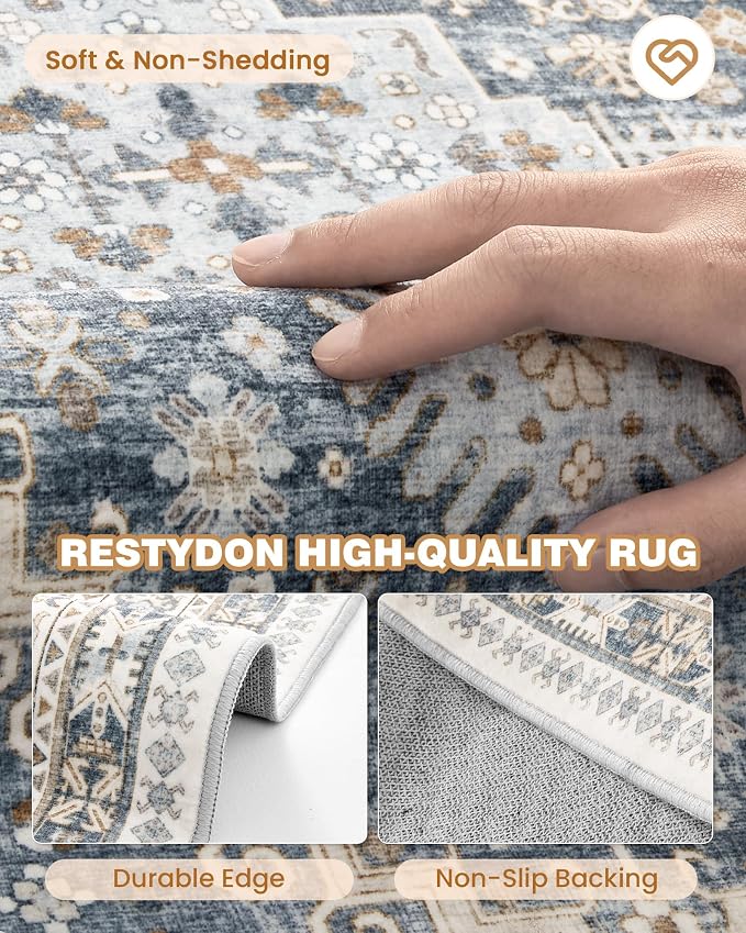 2x5 Rug Runner Washable for Entryway, Soft Bathroom Rugs - Image 7