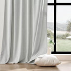 Joydeco Faux Linen Curtains 96 Inches Long 2 Panels Set - Image 5