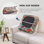 hyha Printed Couch Cushion Covers, Floral Sofa Covers Washable - Image 3