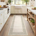 GarveeHome Washable Hallway Rug 2x6 Narrow Modern Bordered Floor Runner by GarveeHome