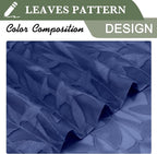 Lecloud Leia Dusty Blue Sheer Kitchen Curtains 30 Inch Length 2 Panels Set - Image 7
