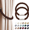NICEEC 2 Pack Strong Magnetic Curtain Tiebacks Modern Simple Style Drape Tie by NICEEC