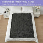 Bigacogo Chunky Knit Throw Blanket - Image 5