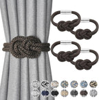 NICEEC 4 Pack Mini Magnetic Curtain Tiebacks Nordic Simple Style Drape Tie by NICEEC