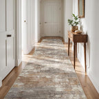 2'6''x12' Washable Kitchen Runner Rug: Modern Abstract Runners - Image 8