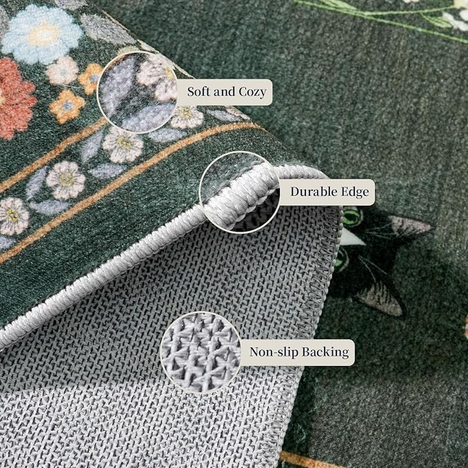 2x6 Washable Kitchen Runner Rug - Image 3