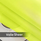 youleyar Solid Sheer Rod Pocket Curtain Voile Draperies 2 Panels White Beige - Image 5