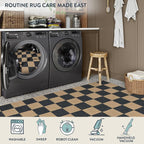 Lahome Colette Checkered Easy Jute Runner Rug, 2x8 Kitchen Rug Non Slip - Image 5