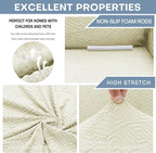 ZNSAYOTX 1 Piece Jacquard Chair Slipcovers - Image 4