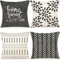 YCOLL Pillow Covers 18x18 Modern Sofa Throw Pillow Cover, Decorative Outdoor by PillowCoversExpert