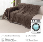 MYSKY HOME Couch Covers for 2 Cushion Couch Sectional Sofa, L Shape Sofa - Image 6