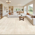 8x10 Area Rugs for Living Room: Vintage Boho Neutral Washable Rug Indoor Soft - Image 8