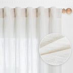 MYSKY HOME 90 Inch Curtains for Sliding Glass Door Windows, Living Room - Image 9