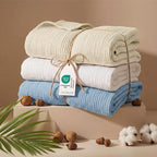 Bedsure 100% Cotton Muslin Throw Blanket Twin XL - Image 5