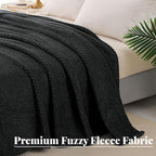 Whale Flotilla Extra Large Fuzzy Fleece Throw Blanket - Image 2