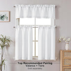 Chyhomenyc White Short Curtain Valance - Image 2