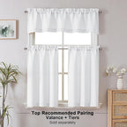 Chyhomenyc White Short Curtain Valance - Image 2