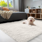 OLANLY 4x9 Area Rugs for Living Room Bedroom, Machine Washable Soft Fluffy - Image 3