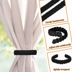Ptwola 2 Pack Braided Curtain Tiebacks Boho Elegant Rustic Curtain Holdbacks - Image 4