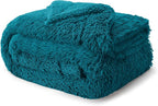 Bedsure GentleSoft Fluffy Turquoise Teal Blankets Queen Size - Image 8