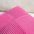 Fancy Homi 2 Packs Hot Pink Big Decorative Throw Pillow Covers 24x24 Inch - Image 3