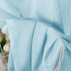 OVZME Sky Blue Sheer Curtains 63 Inches Long 2 Panels - Image 3
