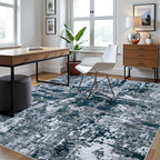 6x9 Area Rugs for Living Room Rug Washable: Abstract Rug for Dining Room - Image 3