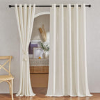 NICETOWN Natural Linen Room Divider Curtains by NICETOWN