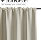 RYB HOME 100% Blackout Short Curtains - Image 3