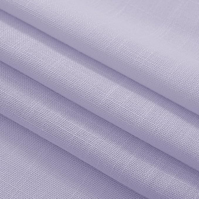 Lavender Purple Linen Curtain 90 Inch Long 2 Panels - Image 7