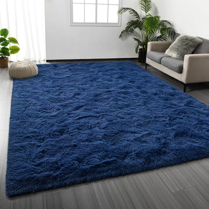 Deerhoo Large Shag Area Rugs 6 x 9, Plush Fuzzy Rugs by Deerhoo