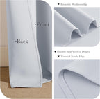 PONY DANCE 60% Light Blocking Curtains 63 inch Long, Room Darkening Curtains - Image 6