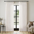 MIULEE Pinch Pleated Thick Linen Curtains 90 Inches Long 2 Panels by MIULEE