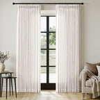 MIULEE Extra Wide 60 Inch Width Pinch Pleated Thick Linen Curtains 90 Inches by MIULEE