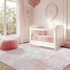Washable Area Rugs 4'x5' Non-Slip Modern Abstract Soft - Image 2