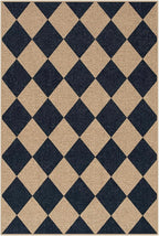 Lahome Colette Checkered Easy Jute Kitchen Rug, 2x3 Front Door Mat Non Slip - Image 7