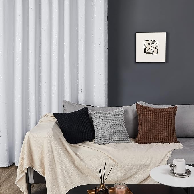 Deconovo Kitchen Curtains, Room Darkening Drapes, Thermal Insulated Soundproof - Image 3
