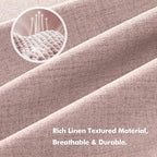 MIULEE 100% Blackout Linen Curtains - Image 3