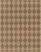 Lahome Colette Checkered Easy Jute Rug 8x10, Washable Rugs - Image 8